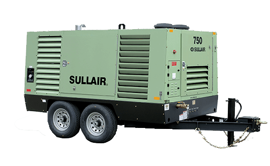 Sullair 750H - 750 CFM Portable Towable Air Compressor Rental in Calgary, Edmonton, Fort McMurray, Lethbridge Alberta
