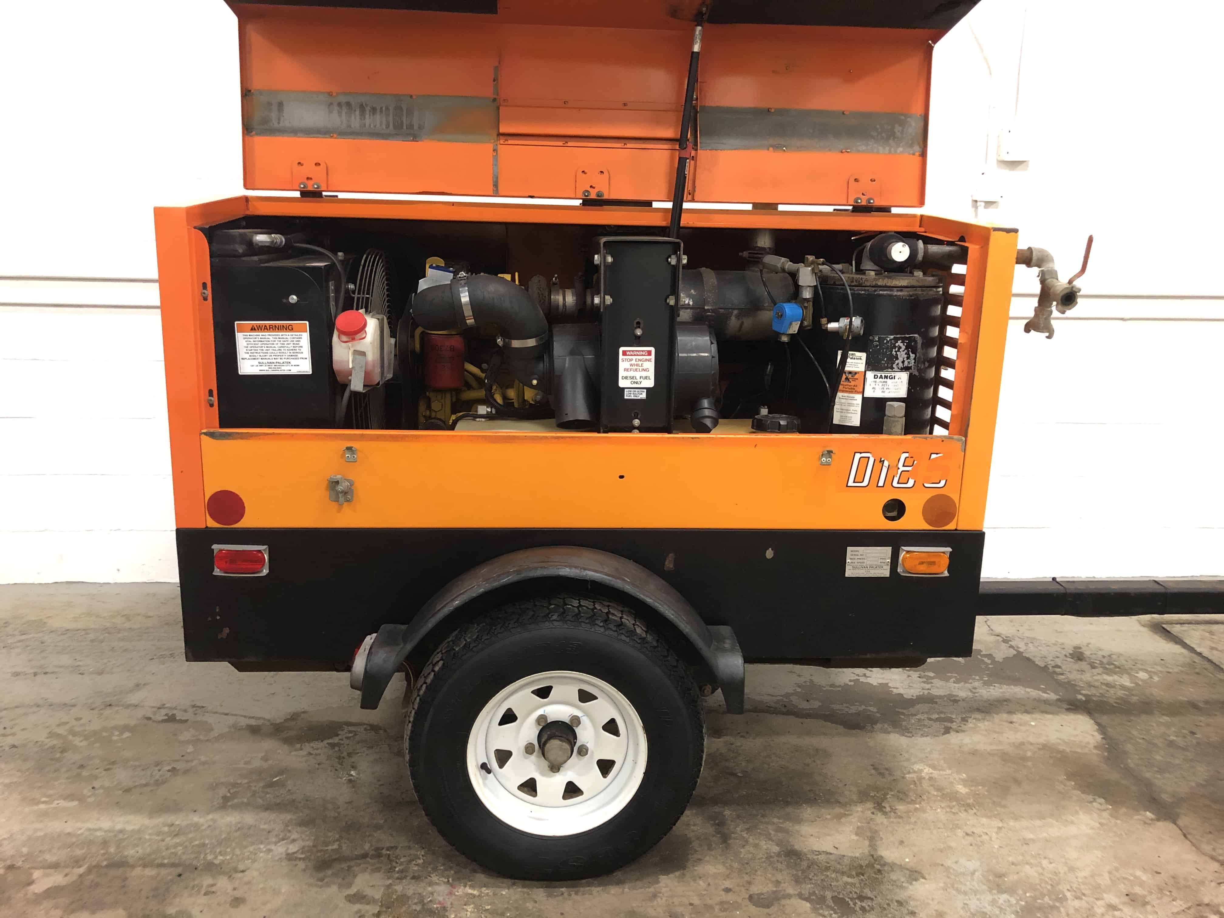 Sullivan Palatek D185 For Sale 185 CFM Air Compressor Towable Tools