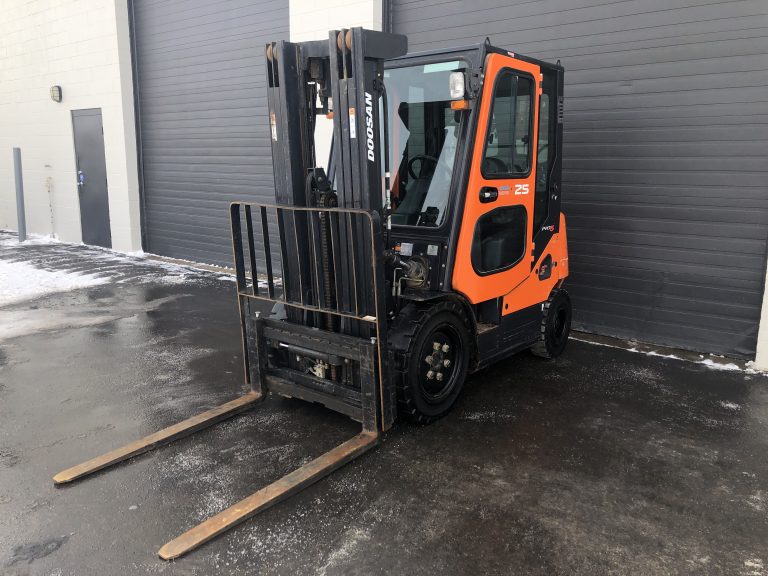 Doosan 5000lbs Forklift with heated cab For Sale at Towable Tools Canada