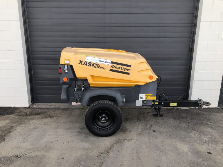 Used Atlas Copco XAS 90 KD for sale at Towable Tools Vancouver, Kelowna BC
