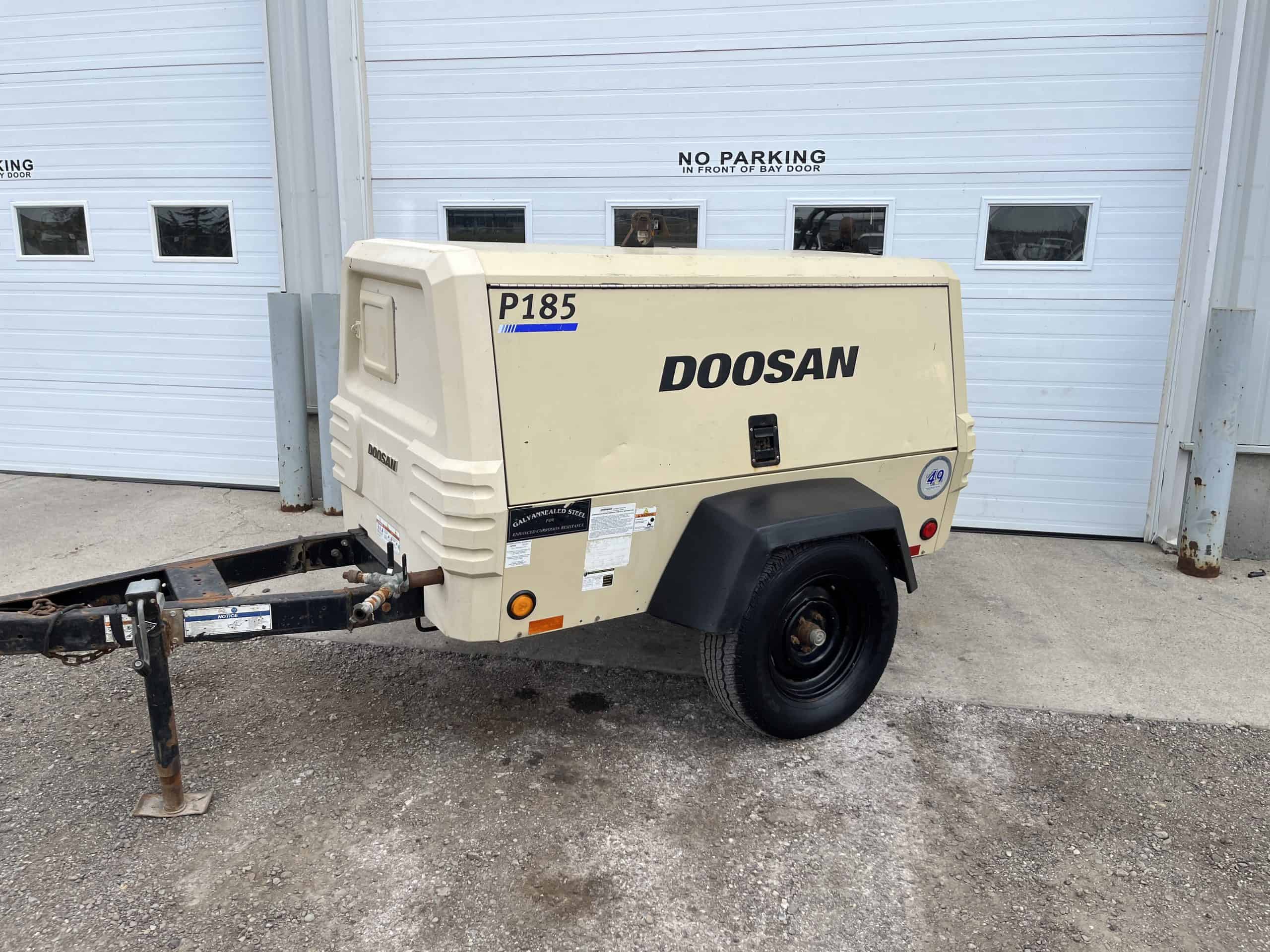 Doosan P185 for sale diesel air compressor in Calgary & Edmonton, AB. Kelowna, Vancouver, Victoria BC.