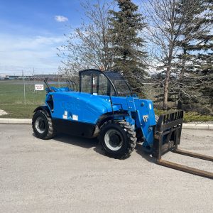 Genie Telehandler Forklift for sale used GTH 5519 4WD diesel rough terrain All Terrain 6000 lb 19 ft reach